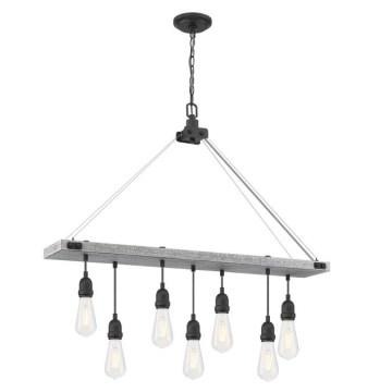 Westinghouse 6116440 - Pakabinamas šviestuvas ant grandinės ASHWOOD 7xE27/60W/230V