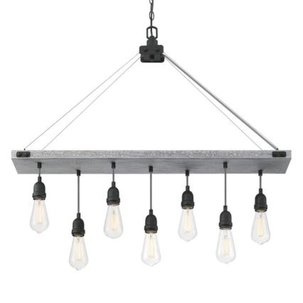 Westinghouse 6116440 - Pakabinamas šviestuvas ant grandinės ASHWOOD 7xE27/60W/230V