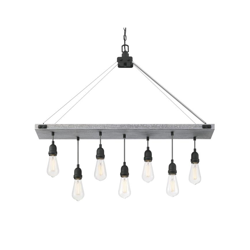 Westinghouse 6116440 - Pakabinamas šviestuvas ant grandinės ASHWOOD 7xE27/60W/230V
