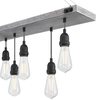 Westinghouse 6116440 - Pakabinamas šviestuvas ant grandinės ASHWOOD 7xE27/60W/230V