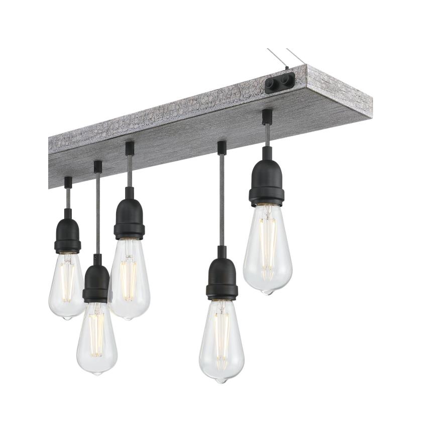 Westinghouse 6116440 - Pakabinamas šviestuvas ant grandinės ASHWOOD 7xE27/60W/230V