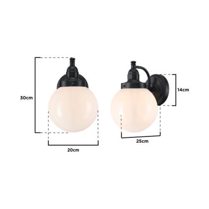 Westinghouse 61240 - Lauko sieninis šviestuvas EDDYSTONE 1xE27/60W/230V IP44