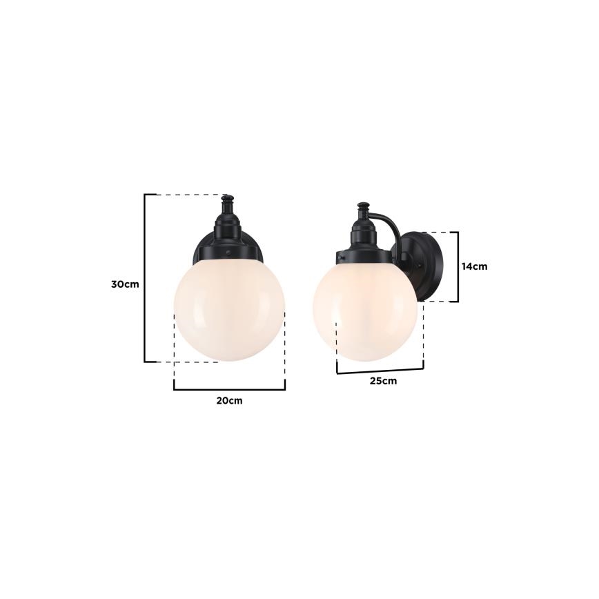 Westinghouse 61240 - Lauko sieninis šviestuvas EDDYSTONE 1xE27/60W/230V IP44
