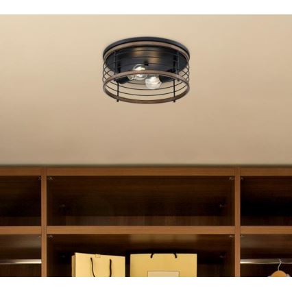 Westinghouse 61250 - Lubinis šviestuvas ACKTON 2xE27/60W/230V barnwood