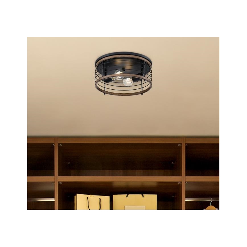 Westinghouse 61250 - Lubinis šviestuvas ACKTON 2xE27/60W/230V barnwood