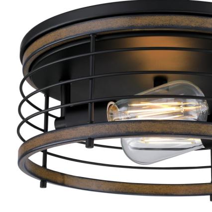Westinghouse 61250 - Lubinis šviestuvas ACKTON 2xE27/60W/230V barnwood