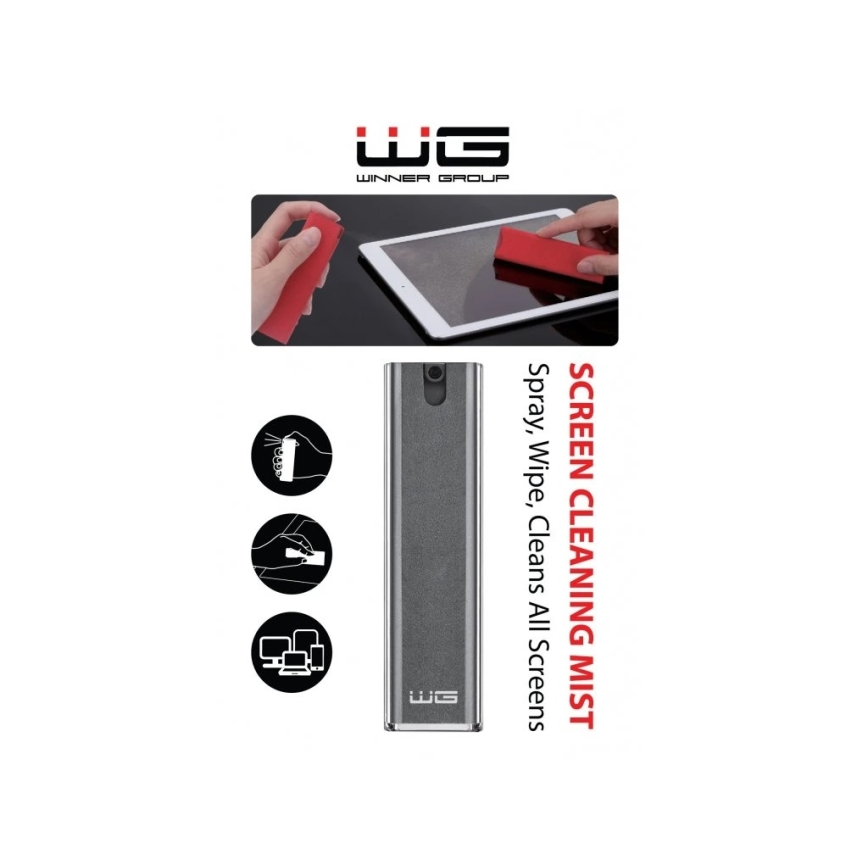 Winner Group - 2 viename ekrano valiklis, juodas