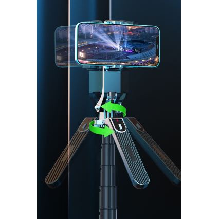 Winner Group - Asmenukių lazda 3in1 su stovu 55 mAh 180 cm juoda
