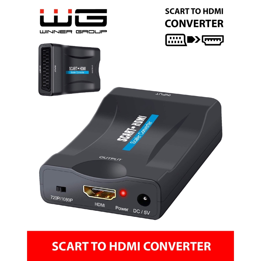 Winner Group - Audio video keitiklis SCART į HDMI