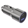 Winner Group - Automobilio įkroviklis 1xUSB-C + 1xUSB-A Power Delivery 58,5W sidabras