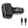 Winner Group - Automobilio įkroviklis 1xUSB-C + 1xUSB-A Power Delivery 63W + USB laidas USB-C / USB-C 1 m juoda