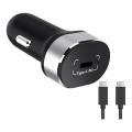 Winner Group - Automobilio įkroviklis 1xUSB-C Power Delivery 20W + USB laidas USB-C / USB-C 1 m juoda