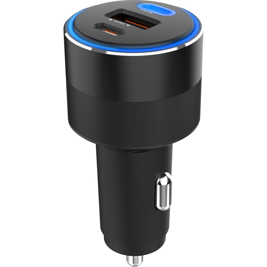 Winner Group - Automobilio įkroviklis 2xUSB-C + 1xUSB-A Power Delivery 130W juoda