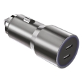 Winner Group - Automobilio įkroviklis 2xUSB-C Power Delivery 60W sidabras