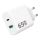 Winner Group - Greito įkrovimo adapteris 1xUSB-C + 1xUSB-A Power Delivery 65W balta
