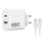 Winner Group - Greito įkrovimo adapteris 2xUSB PD 65W + USB laidas USB-C / USB-C 1m