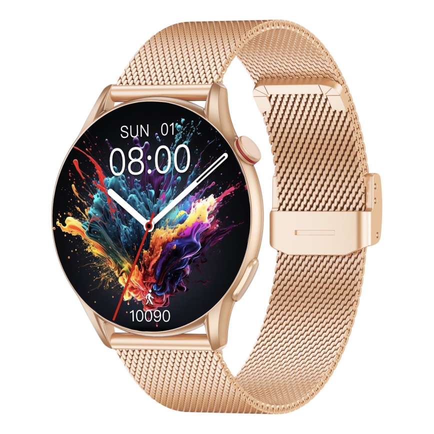 Winner Group - Išmanus laikrodis AirFlex 2 Elegance 280 mAh IP68 auksas