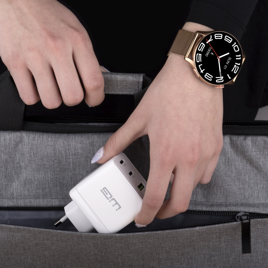 Winner Group - Išmanus laikrodis AirFlex 2 Elegance 280 mAh IP68 auksas