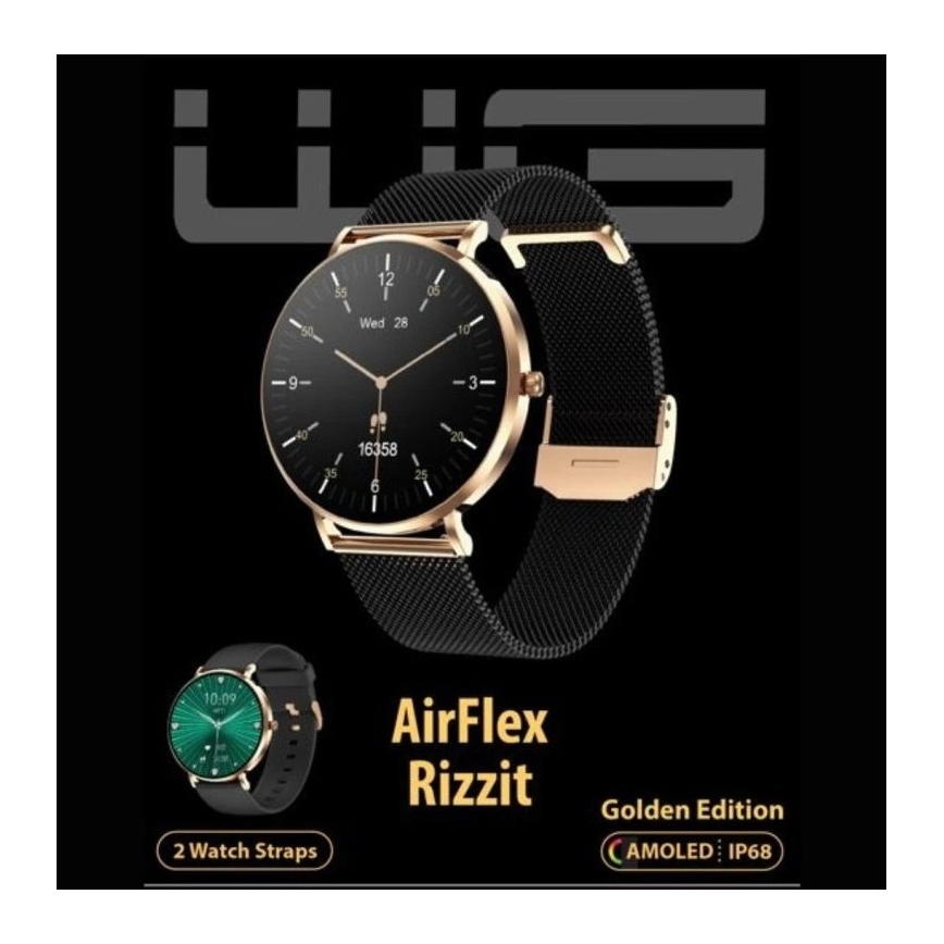 Winner Group - Išmanus laikrodis AirFlex3 Rizz It 200 mAh IP68 auksas