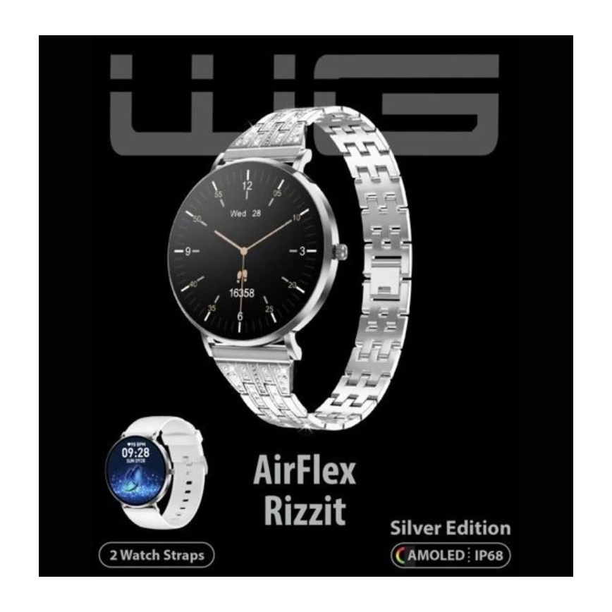 Winner Group - Išmanus laikrodis AirFlex3 Rizz It 200 mAh IP68 sidabras