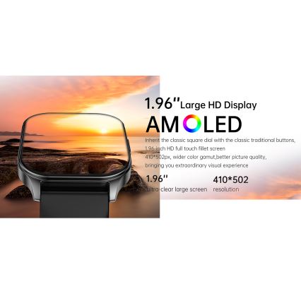 Winner Group - Išmanus laikrodis AirFlexOn 300 mAh IP68 sidabras