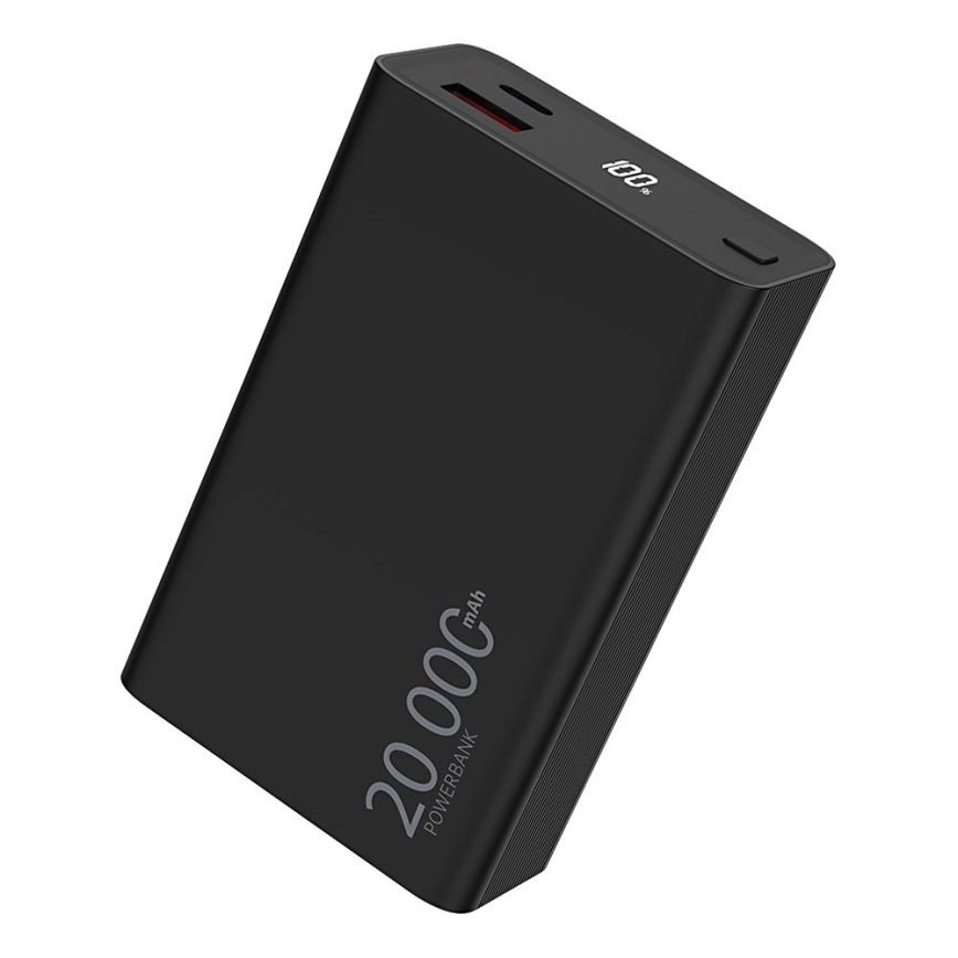 Winner Group - Išorinė baterija su ekranu 20000 mAh 20W Power Delivery juoda