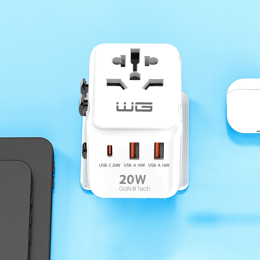Winner Group - Kelionės greitas įkrovimas adapteris Power Delivery 20W balta