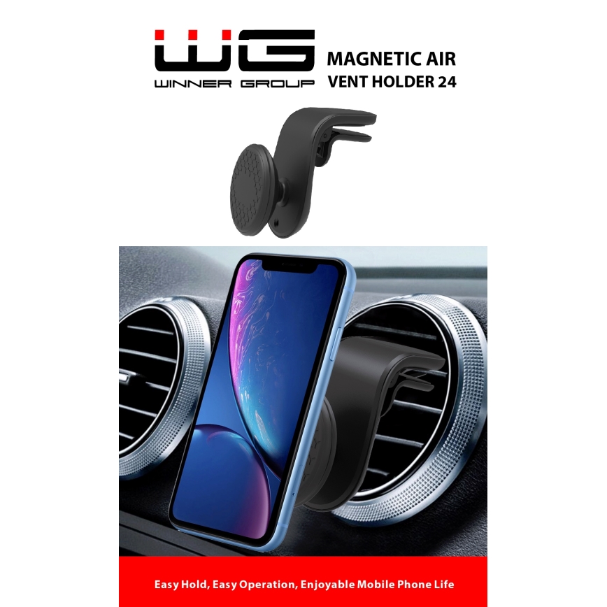 Winner Group - Magnetinis automobilio telefono laikiklis juoda