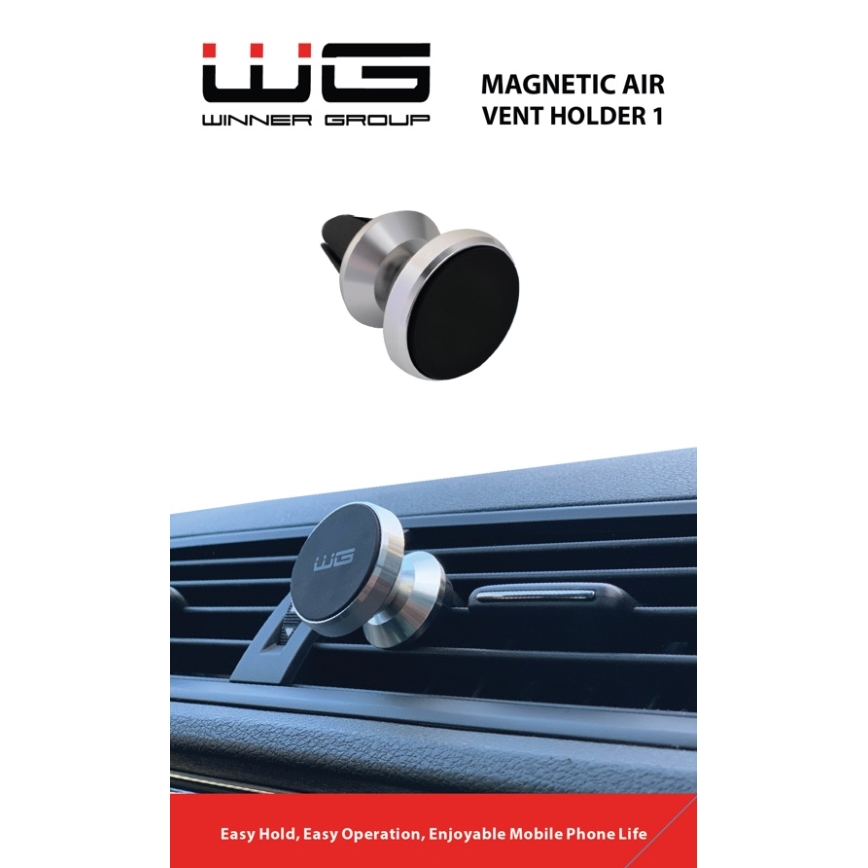 Winner Group - Magnetinis automobilio telefono laikiklis sidabras