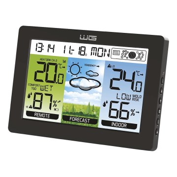 Winner Group - Meteorologinė stotelė su LCD ekranu ir žadintuvu 5xAAA
