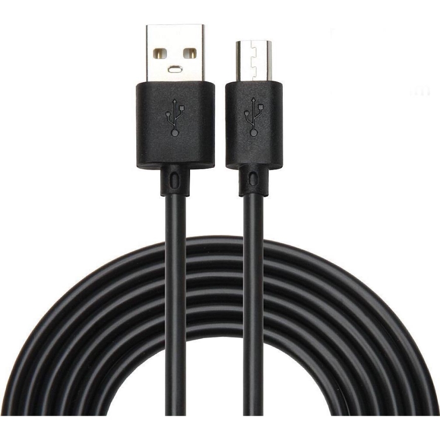 Winner Group - USB laidas pratęstas Micro USB / USB-A 1m juoda