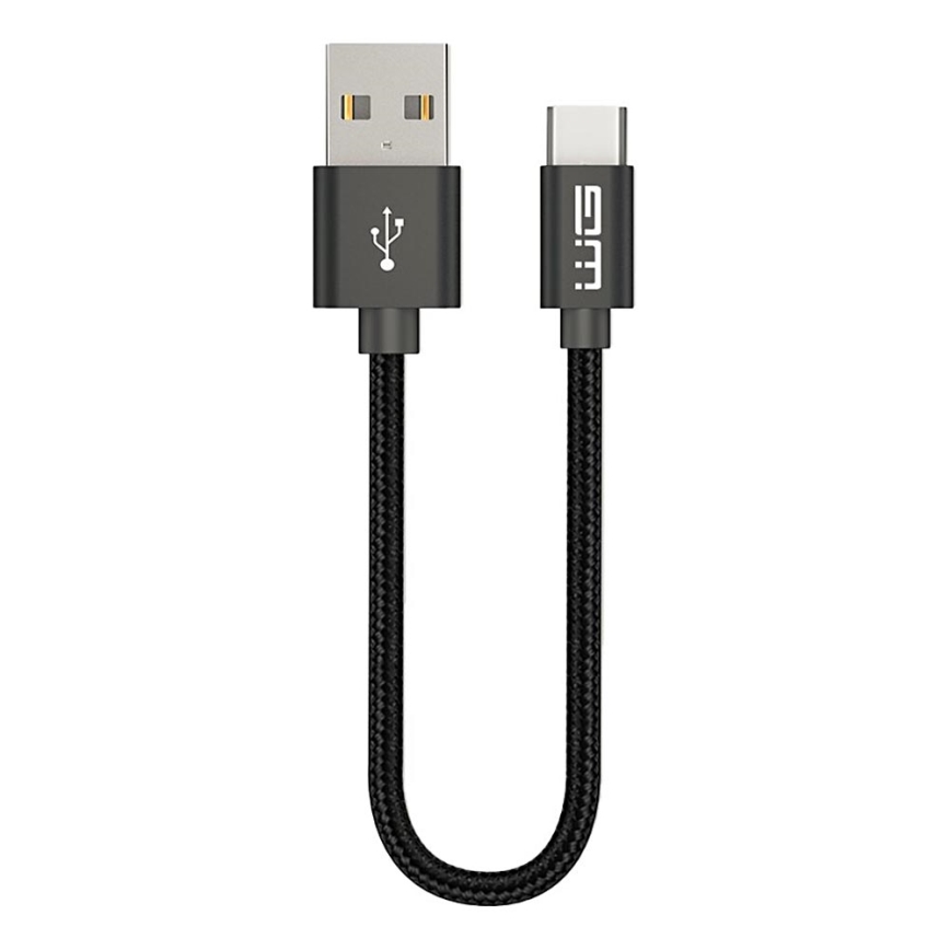 Winner Group - USB laidas USB-C / USB-A 60W 20cm juoda