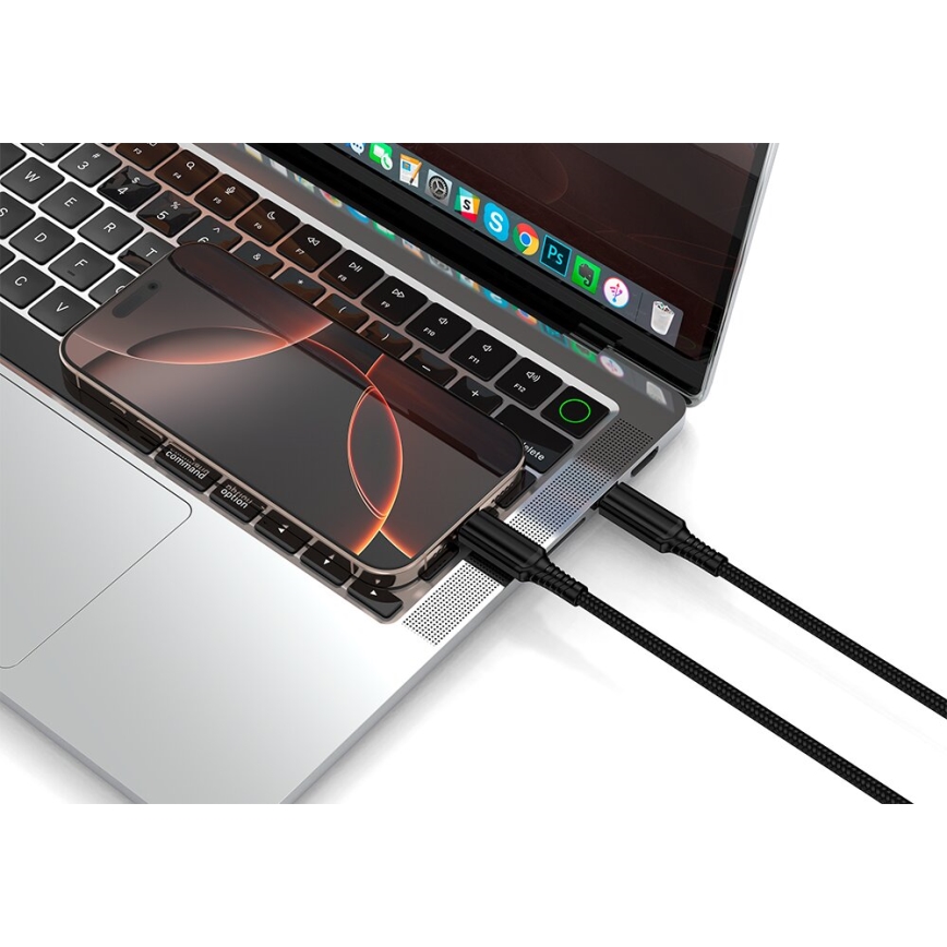 Winner Group - USB laidas USB-C / USB-C 240W 1m juoda