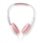 Wired headphones pink / white