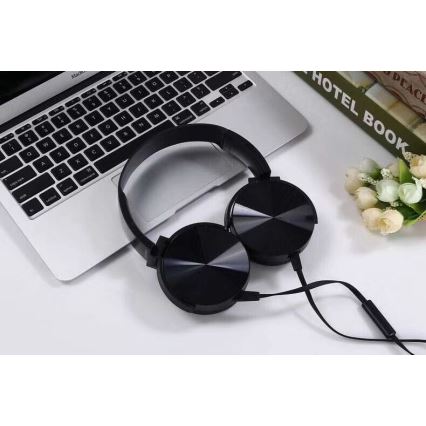 Wired headphones su mikrofonu mini-jack C