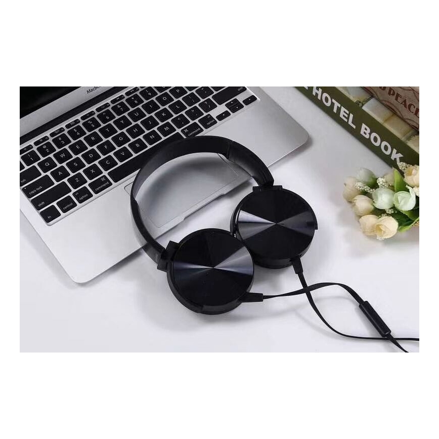 Wired headphones su mikrofonu mini-jack C