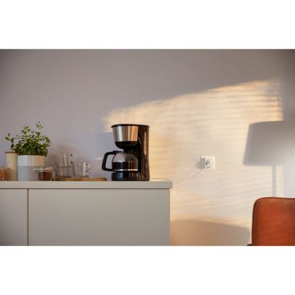 WiZ - Išmanus kištukas F 2300W + powermeter Wi-Fi SCHUKO