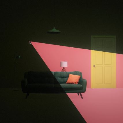 WiZ - Namų stebėjimo rinkinys: 1x kamera + 3x LED RGB lemputė A60 E27/8,5W/230V Wi-Fi
