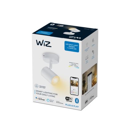 WiZ - LED Reguliuojamas akcentinis šviestuvas IMAGEO 1xGU10/4,9W/230V 2700-6500K Wi-Fi baltas