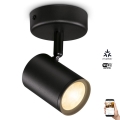 WiZ - LED Reguliuojamas akcentinis šviestuvas IMAGEO 1xGU10/4,9W/230V 2700-6500K Wi-Fi juodas