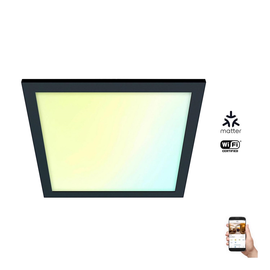 WiZ - LED Reguliuojamas lubinis šviestuvas SUPERSLIM LED/12W/230V 2700-6500K Wi-Fi juodas