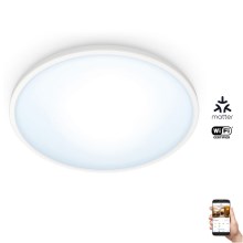WiZ - LED Reguliuojamas lubinis šviestuvas SUPERSLIM LED/14W/230V 2700-6500K Wi-Fi baltas