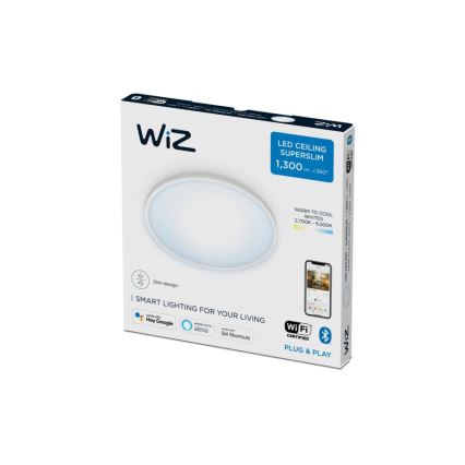 WiZ - LED Reguliuojamas lubinis šviestuvas SUPERSLIM LED/14W/230V 2700-6500K Wi-Fi baltas