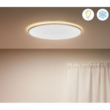 WiZ - LED Reguliuojamas lubinis šviestuvas SUPERSLIM LED/32W/230V 2700-6500K Wi-Fi baltas