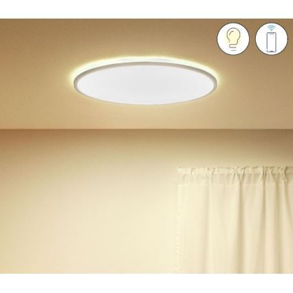 WiZ - LED Reguliuojamas lubinis šviestuvas SUPERSLIM LED/32W/230V 2700-6500K Wi-Fi baltas