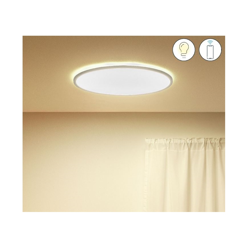 WiZ - LED Reguliuojamas lubinis šviestuvas SUPERSLIM LED/32W/230V 2700-6500K Wi-Fi baltas