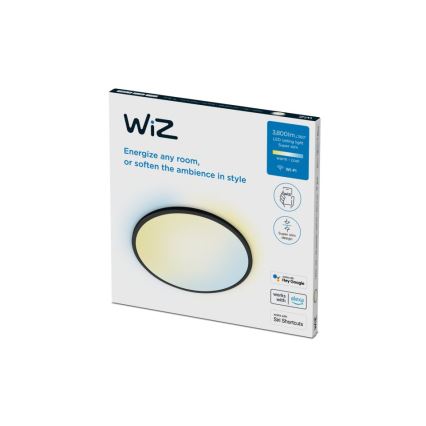 WiZ - LED Reguliuojamas lubinis šviestuvas SUPERSLIM LED/32W/230V 2700-6500K Wi-Fi juodas