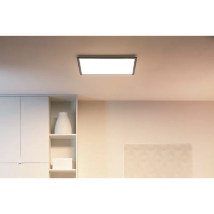 WiZ - LED Reguliuojamas lubinis šviestuvas SUPERSLIM LED/36W/230V 2700-6500K Wi-Fi juodas