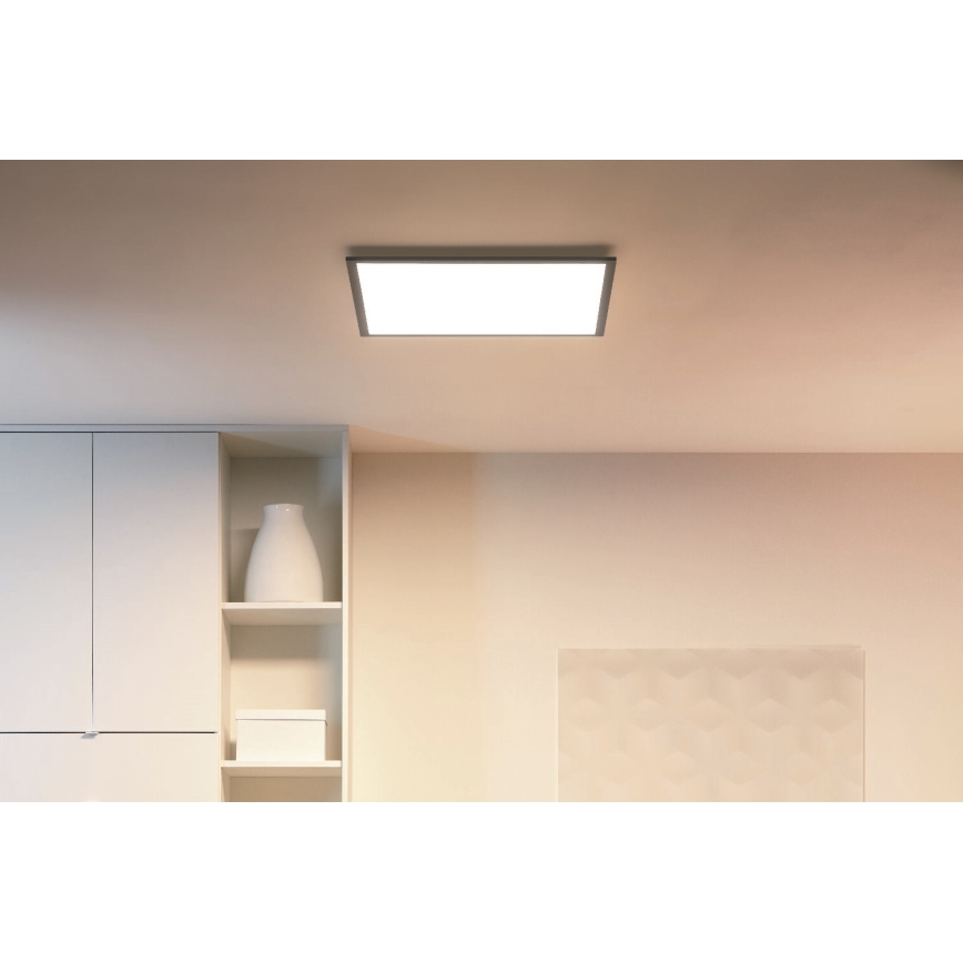 WiZ - LED Reguliuojamas lubinis šviestuvas SUPERSLIM LED/36W/230V 2700-6500K Wi-Fi juodas