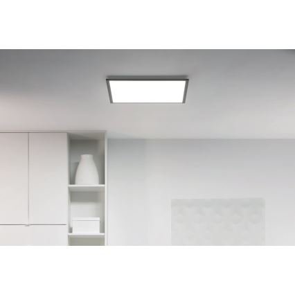 WiZ - LED Reguliuojamas lubinis šviestuvas SUPERSLIM LED/36W/230V 2700-6500K Wi-Fi juodas